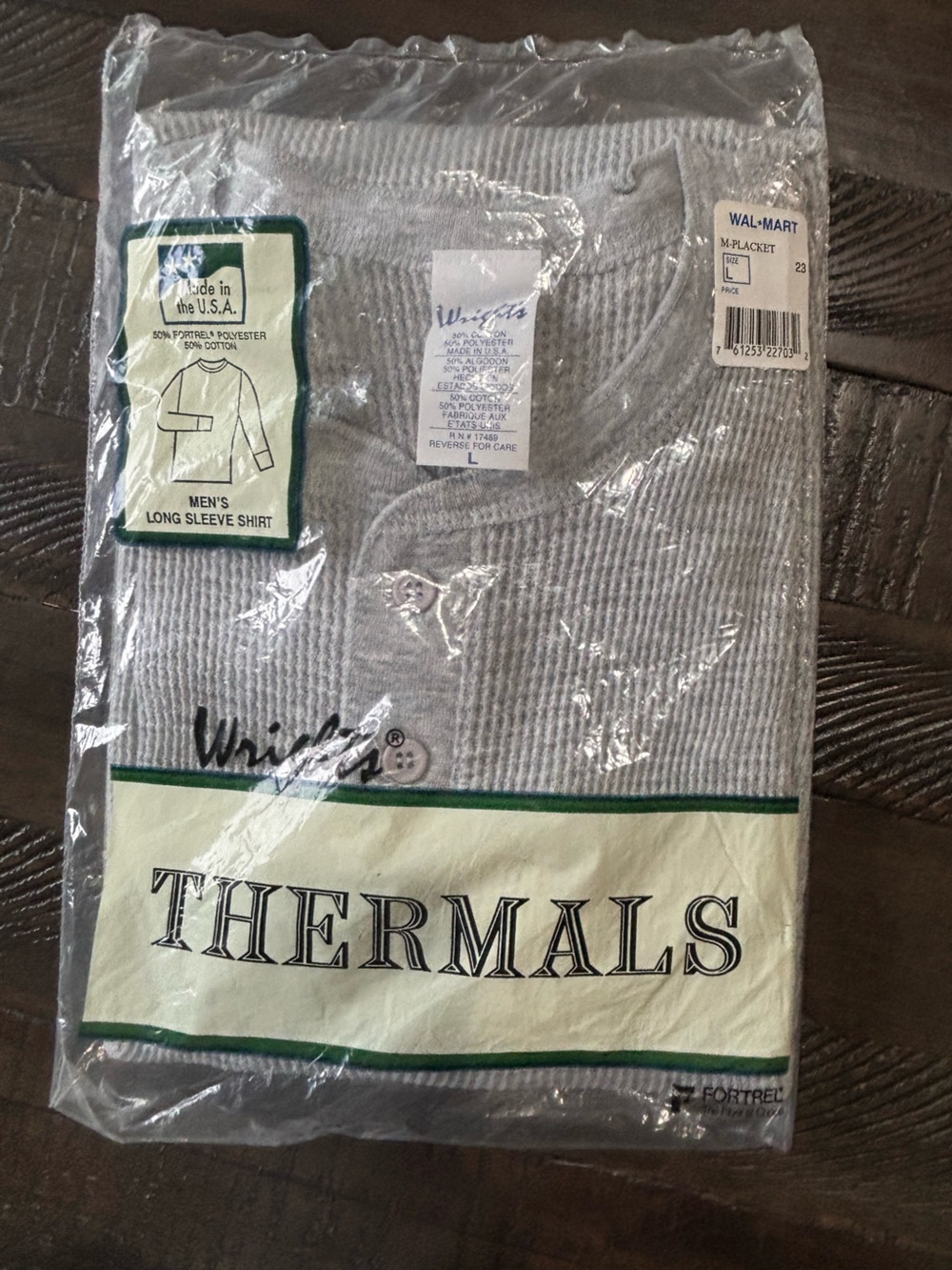 Men's Long Sleeve Thermal Shirt - Gray